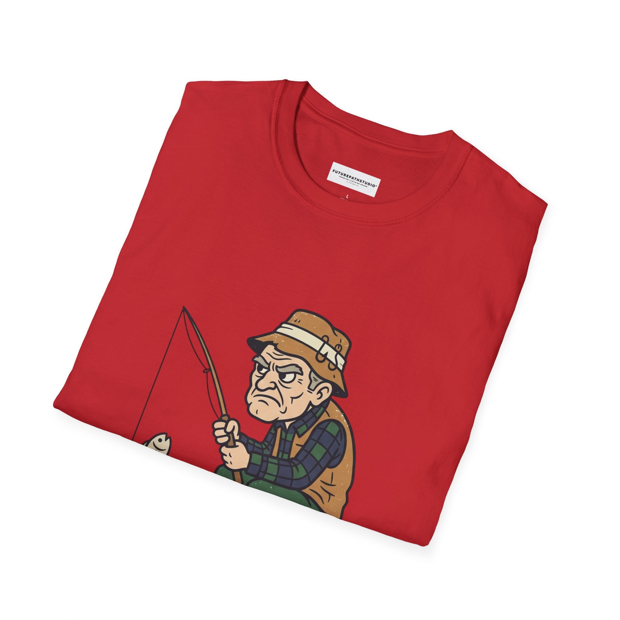 Fishing T-Shirt — "I Fish Because Adulting Is Hard" Funny Angler Tee