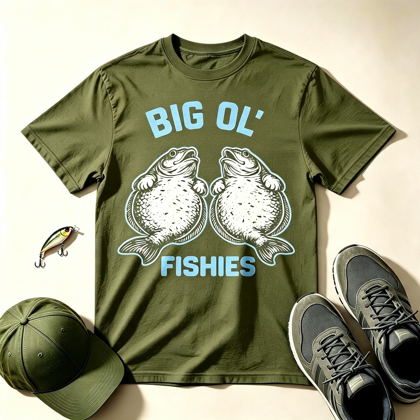 Big Ol' Fishies T-Shirt – Funny Fishing Graphic Tee