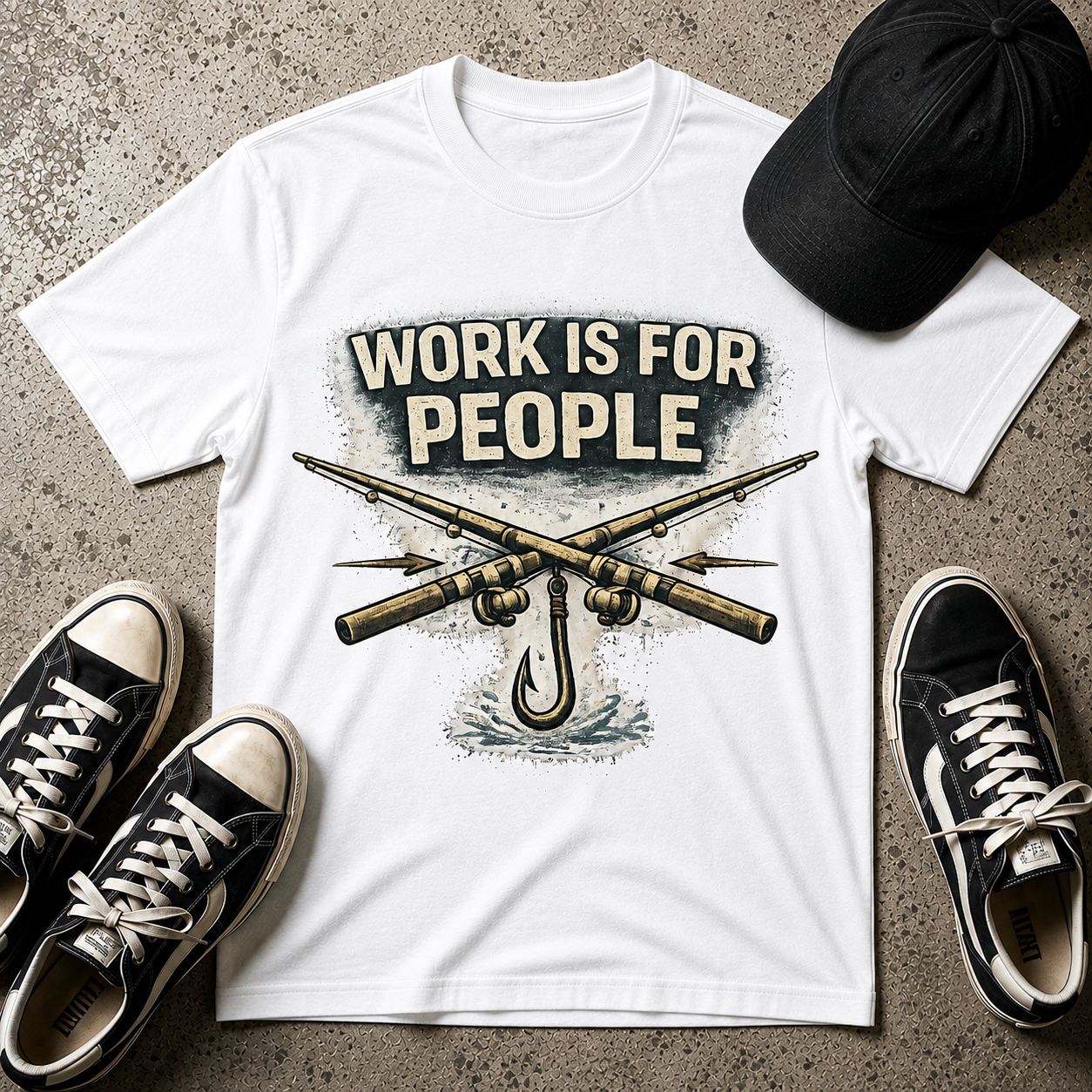 Work Is For People Fishing T-Shirt