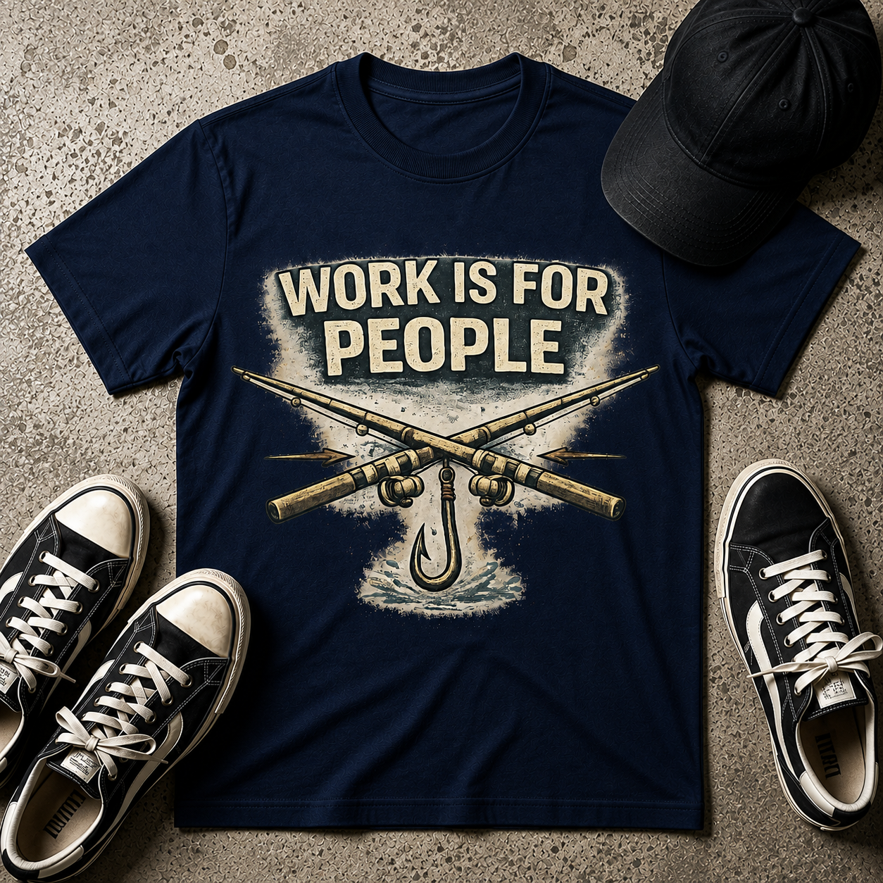 Work Is For People Fishing T-Shirt